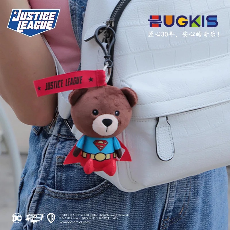 HUGKIS Justice League Batman Wonder Women Plush Co-branded Teddy Bear Doll Toy Cute Anime Movie Peluche Doll Birthday Gift - view 2