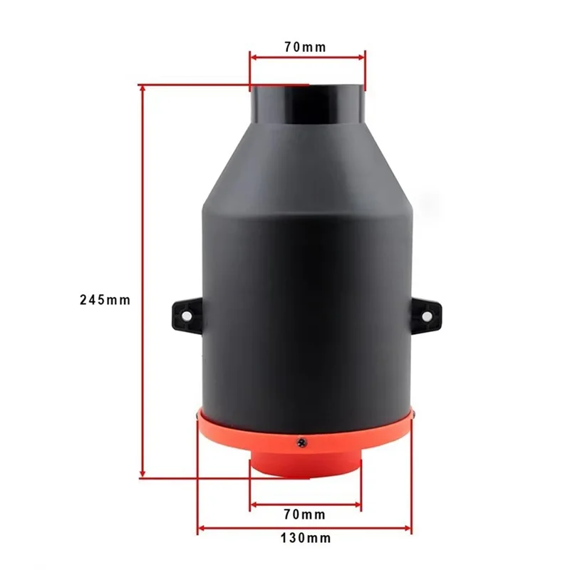 Automodificatie Koude inlaatluchtfilterset High Flow luchtfilter 76 mm inlaatluchtboxset 3-inch