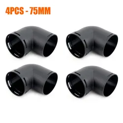 4pcs Air Vent Outlet Parking Diesel Heater Ducting L - 75MM Piece Elbow Bend Pipe Exhaust Connector For Car Truck Camper