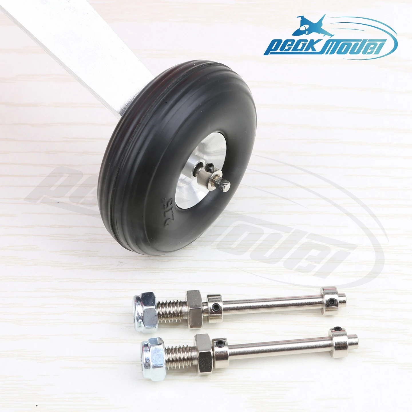 2 paires d'essieux de roue, arbre en acier avec écrous d'arrêt, diamètre 3/4/5MM, ensemble de train d'atterrissage, filetage M5/M6/M8, pièces de rechange pour modèle d'avion RC