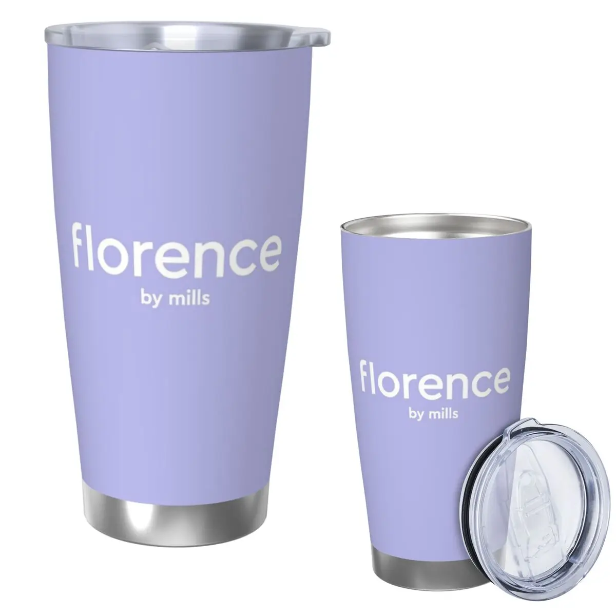 

Florence By Mills Stainless Steel Tumbler Vacuum Insulated Mug Thermal Cold Cup Straw With Lid 20oz