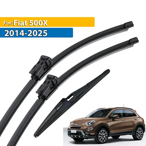 Erick's limpiaparabrisas delantero y trasero juego de limpiaparabrisas para Fiat 500X 2014 - 2025 parabrisas ventana cepillos de lluvia 26 ""14"" 10""