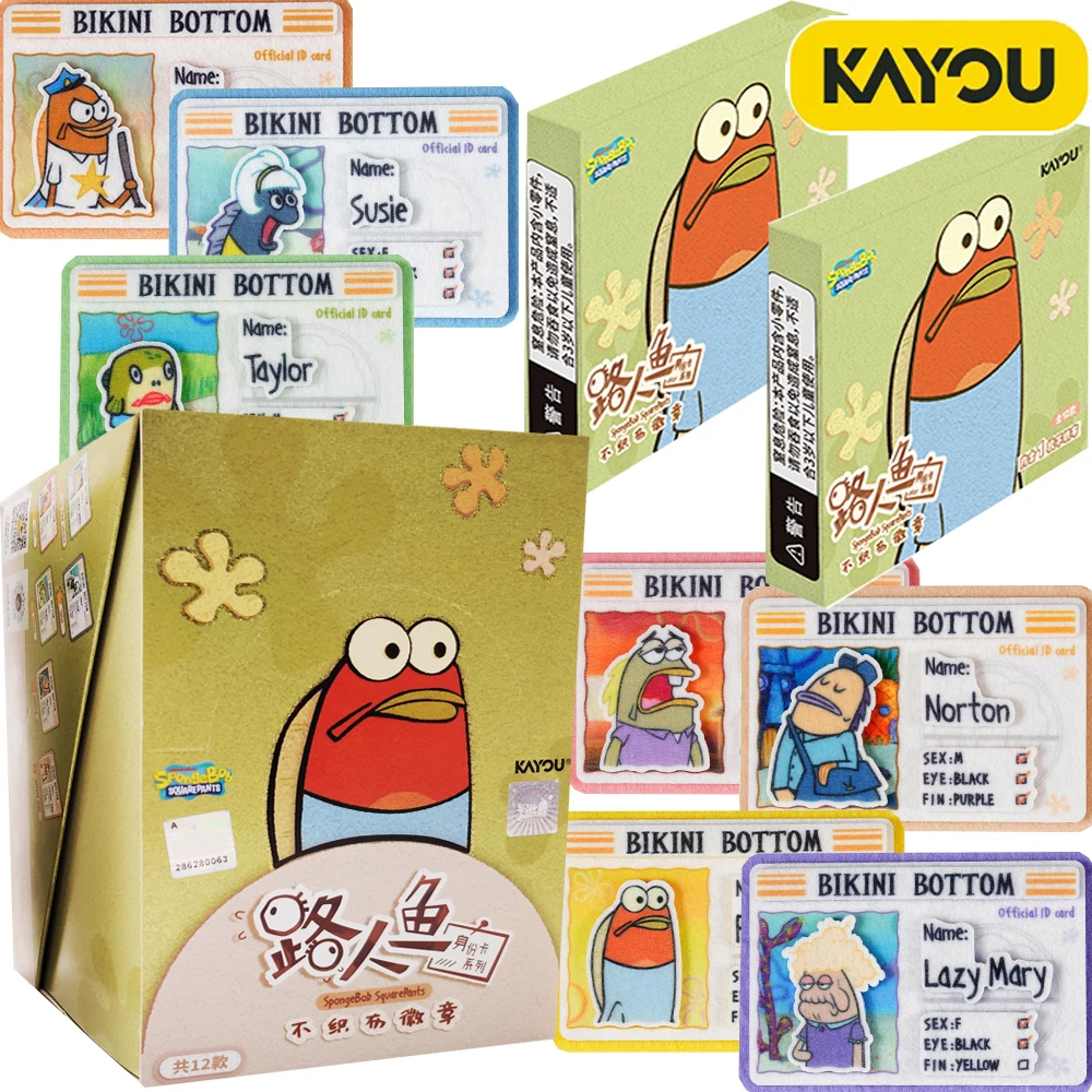 

Kayou Original SpongeBob SquarePants ACG Pendant Badge Fun Creative Collection Non-woven Fabric Brooch for Backpacks Fans Gifts