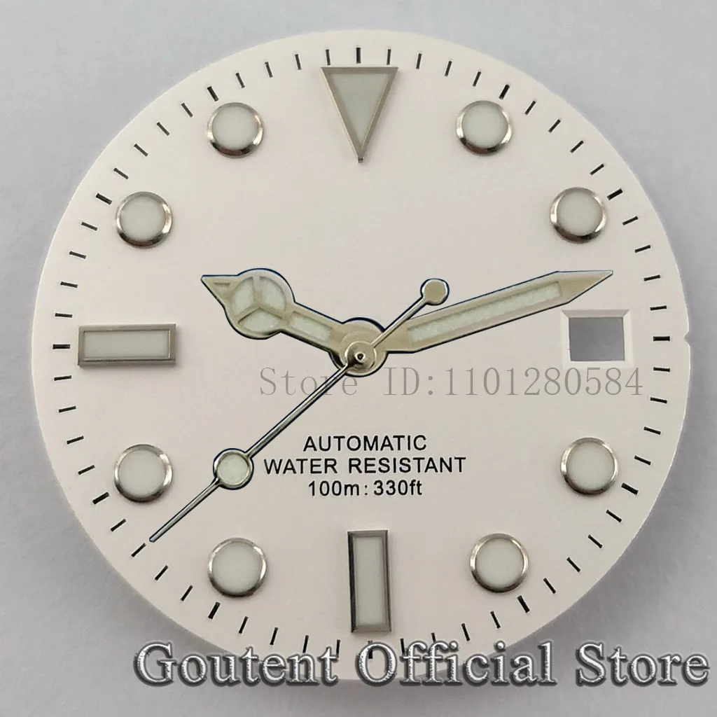 Goutent 28.5mm Sterile Watch Dial Hands For NH35/NH35A ETA2824/2836 Miyota 8205/8215/821A DG2813/3804 Movement Watch Face