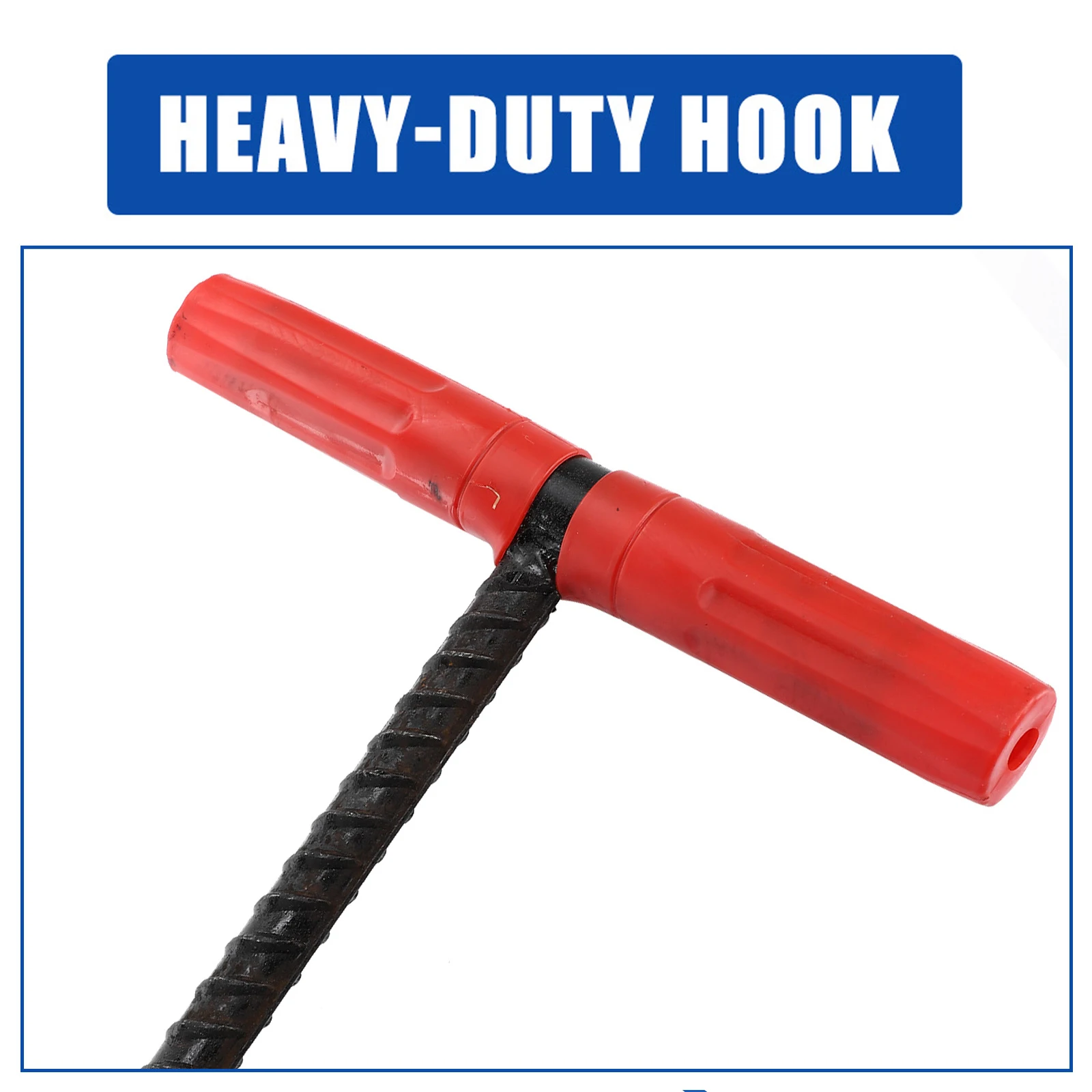 

Heavy-Duty T-Shaped Manhole Cover Sturdy Steel Pull For Sewer Maintenance Rolling Door Outdoor Use T Hook Metal Lift Well Lid
