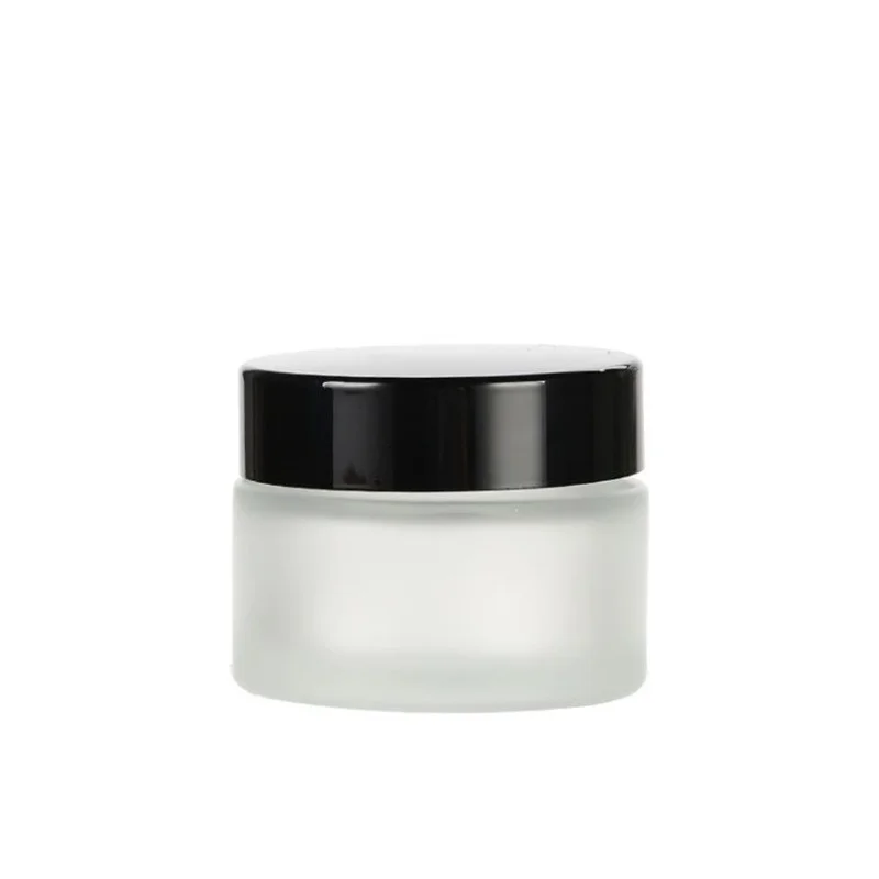 10g/100g Frosted Glass Refillable Bottles Empty Cosmetic Jar Pot Eye Shadow Face Cream Container