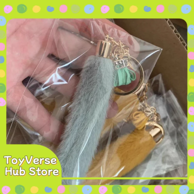 Cute Plush Tassel Keychain For Bags & Car Keys, Cartoon Animal Charm Keyring Decor Accessories Gift
