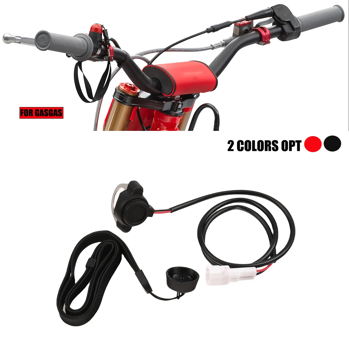 

Motorcycles Accessories Emergency Kill Switch Magnetic Top Cap with Wrist Strap For GASGAS 2 Stroke Pocket Mini Dirt Bike ATV
