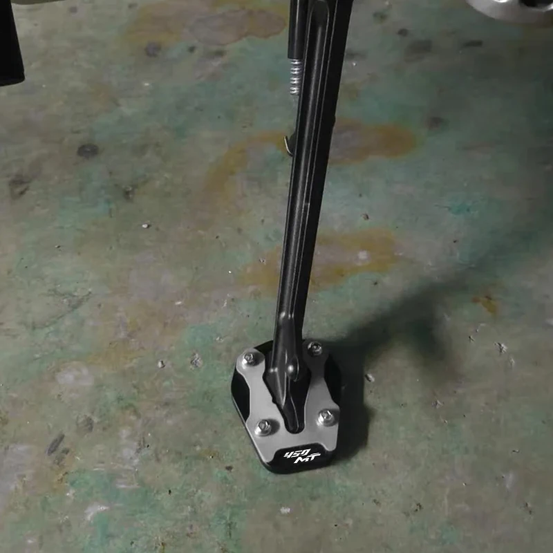 ل CFMOTO 450MT MT450 CF 450 MT 2024 2025 الدراجات النارية القدم الجانب حامل المكبر لوحة الوسادة مسنده تمديد الملحقات