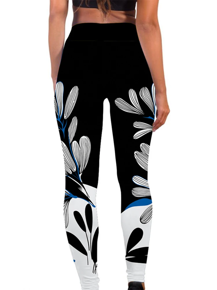 Digitale Print Leggings Yogabroek Vrouwen Fitness Push-Up Strakke Kleding Gym Training Sport Hardlooplegging Elastische Broek