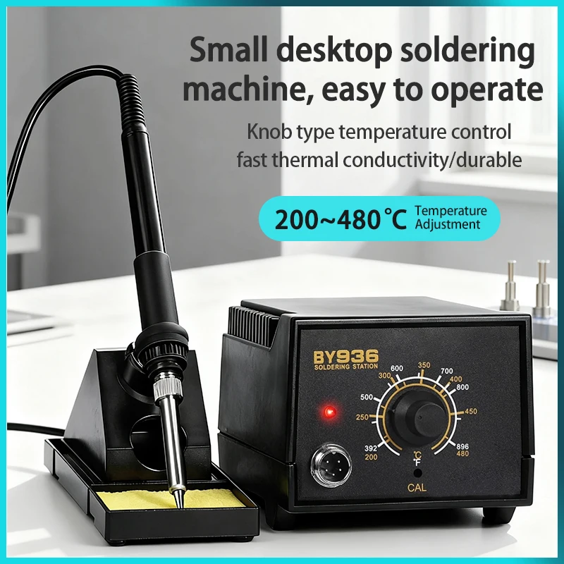 

9-in-1 Soldering Iron Kit 936 60W Digital Soldering Station with Adjustable Temp for Electronics Phone PCB Circuit Board Repair
