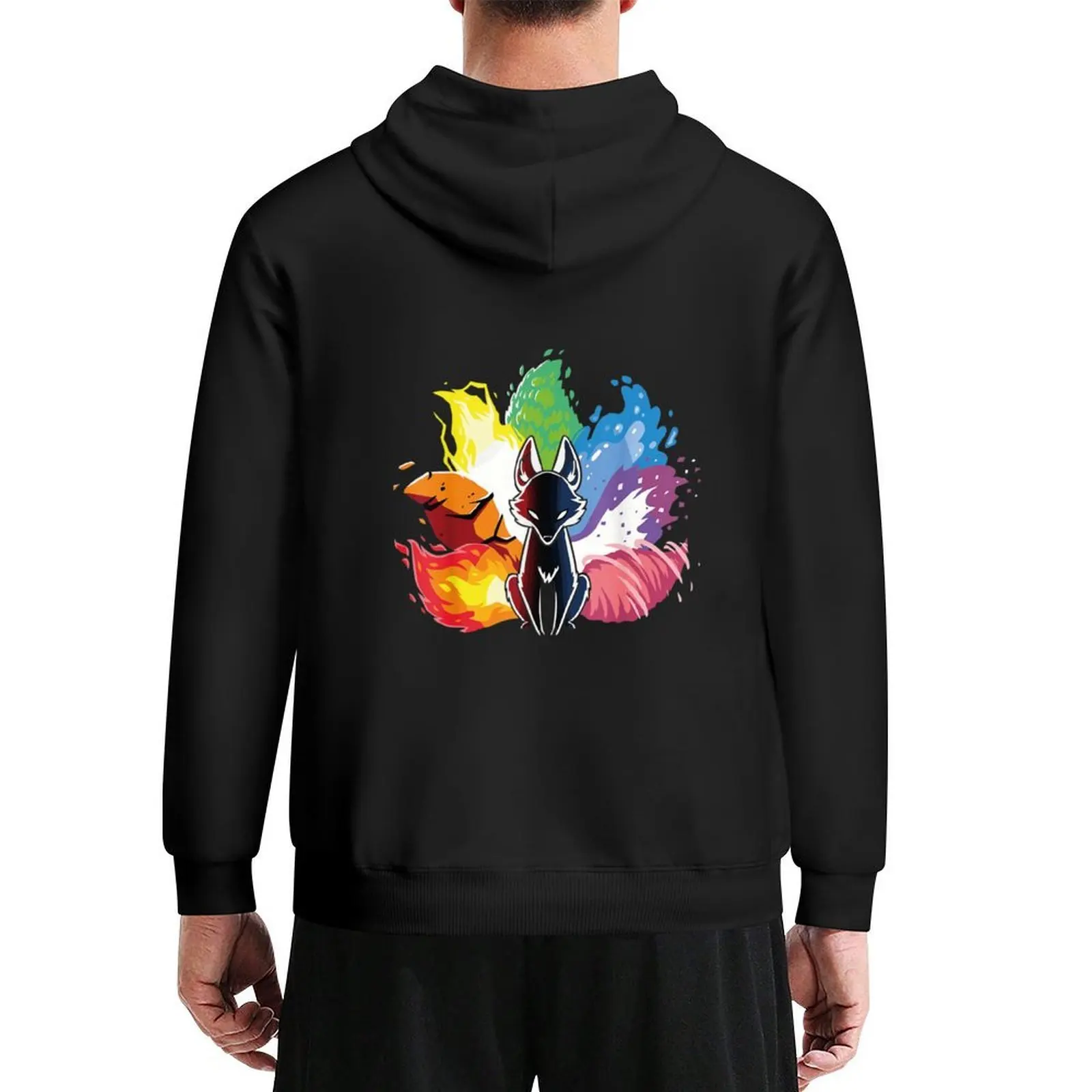 

Kitsune-Nine-Tail Funny Foxes For Men Women Kids Teens Girls Hoodie anime clothing fashion men mens hoodie