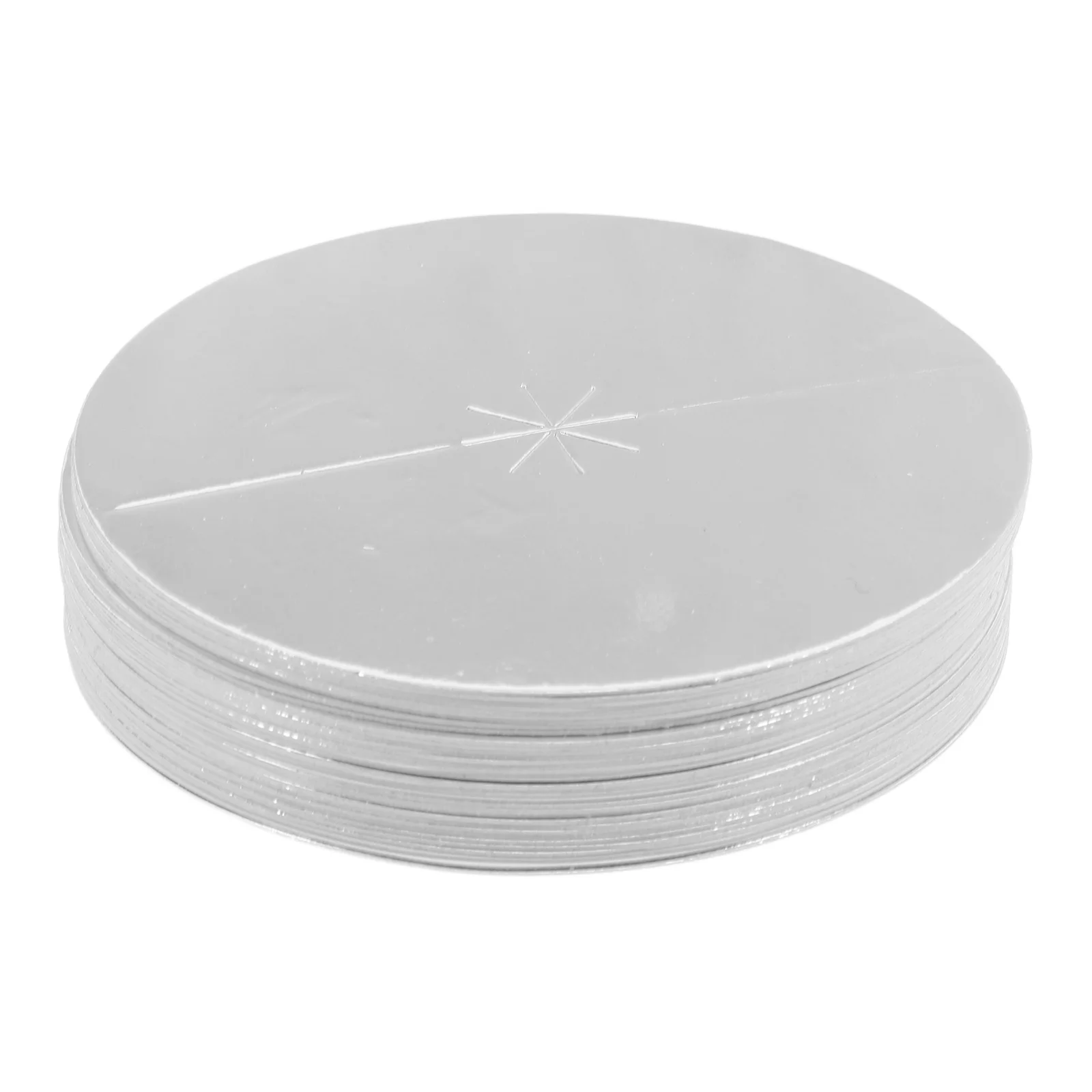 

35 Pcs Flame Tray Candles Paper Drip Protectors Aluminum Foil Taper Holders Protective Plate