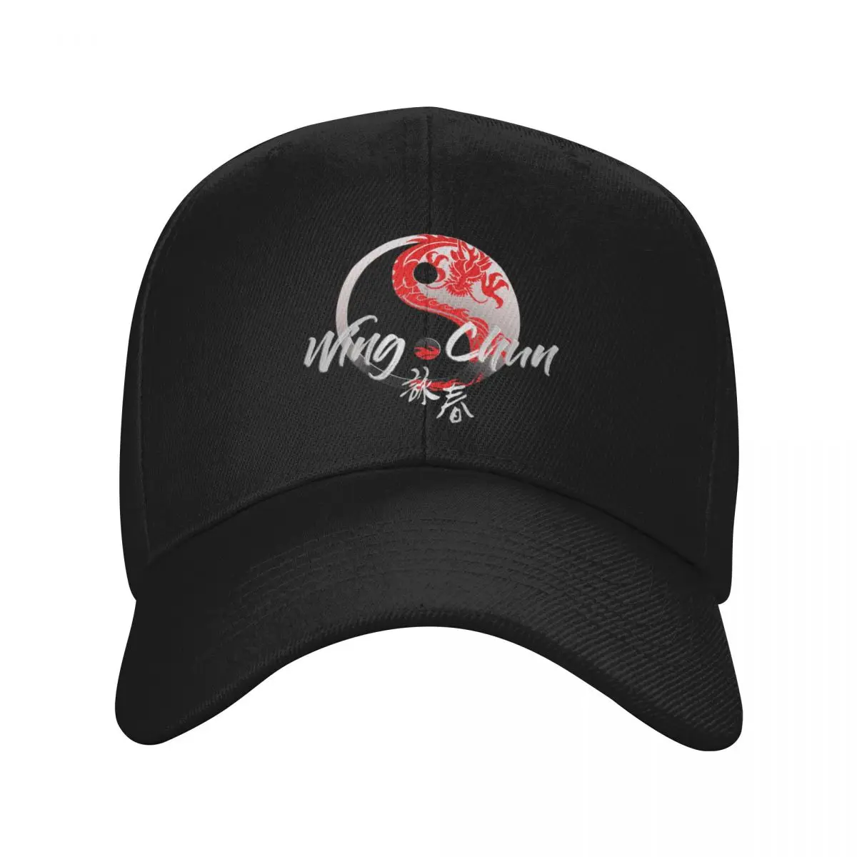 

Wing Chun Kung Fu Red Dragon - Martial Arts Design Baseball Cap Trucker Cap Anime Hat fishing caps man Golf Wear Men Women's