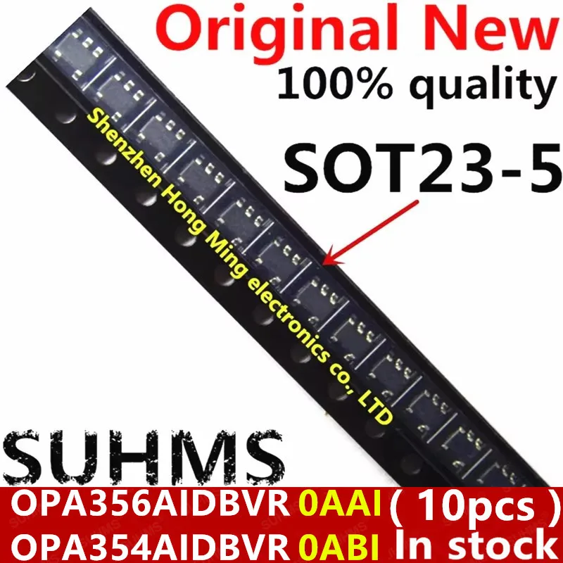 (10 piezas) 100% nuevo OPA356AIDBVR OPA356 OAAI 0AAI OPA354AIDBVR OPA354A OABI 0ABI sot23-5 Chipset