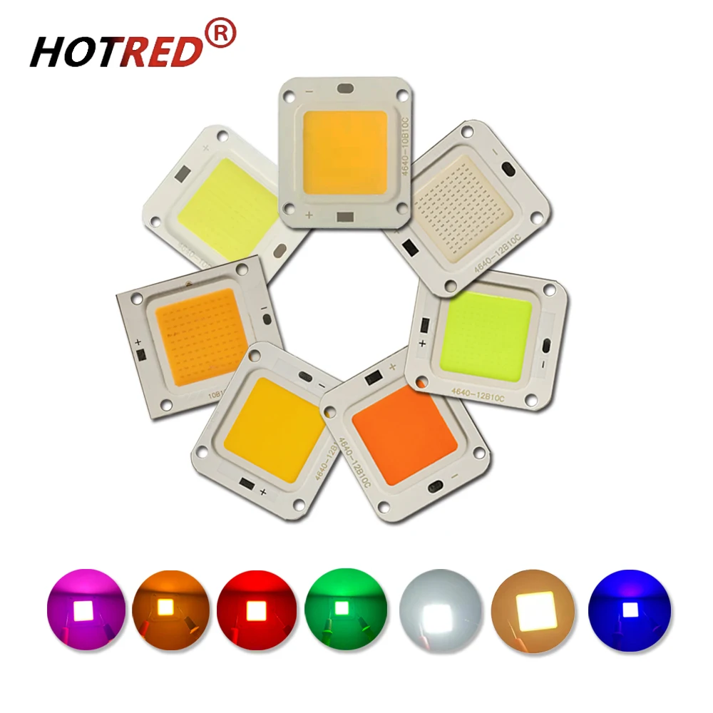 

Светодиод высокой мощности 50 Вт 4640 10B10C COB Chip Lights DC30V36V Белый Теплый Белый Красный Зеленый Синий Желтый Розовый Фиолетовый Драйвер Для Прожектора