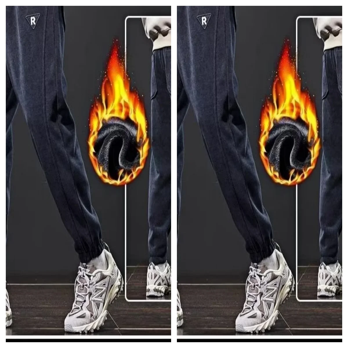 2026 Autumn/Winter Casual Pants Men's Sanitary Pants Loose and Velvet Legged Pants