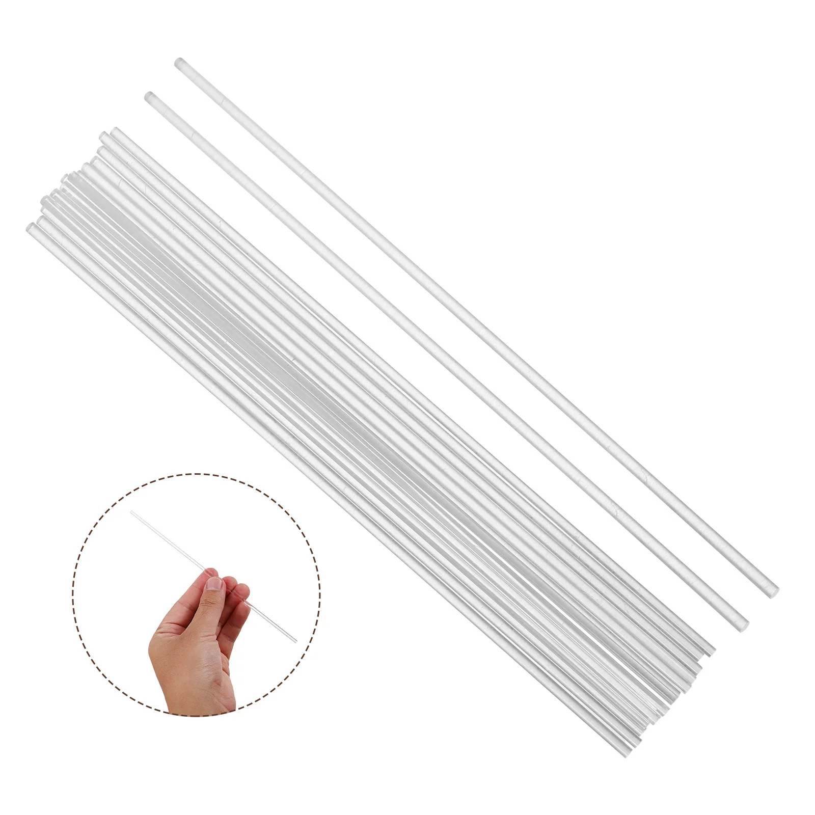 

100 Pcs Acrylic Baking Tools Stir Rods Candy Embellishments Cake Pop Accessories