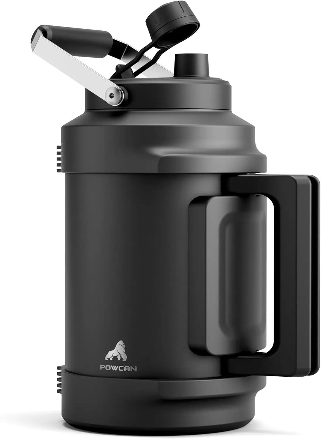 

Изолированная бутылка для воды из нержавеющей стали емкостью 128 унций с крышкой 2-в-1, герметичная, сохраняет холод, 48 часов для путешествий и активного отдыха.