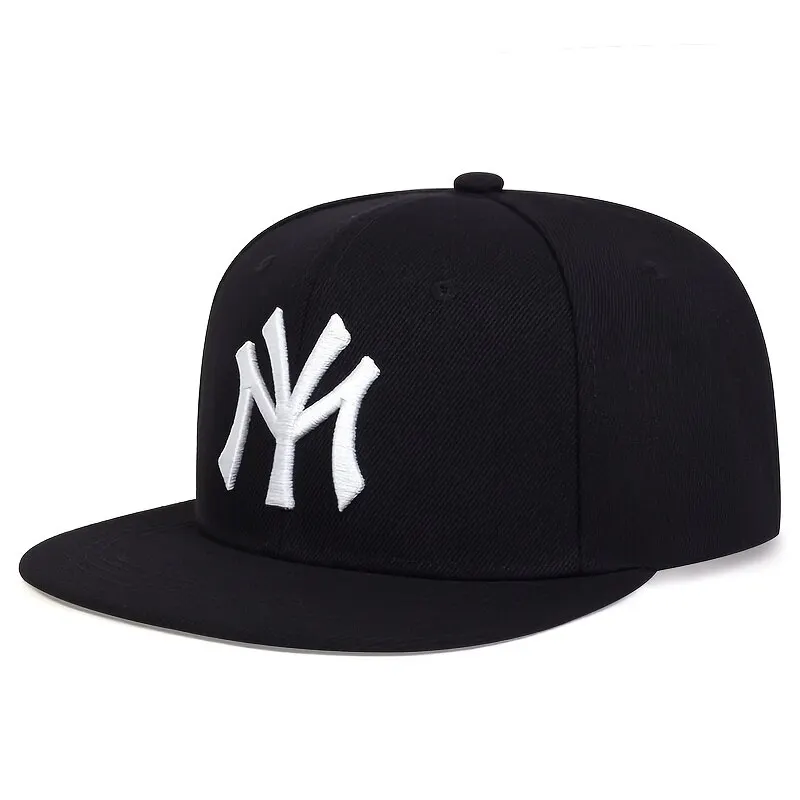 Unisex Hip Hop Baseball Cap Adjustable Outdoor Hat Letter Embroidery Sunscreen