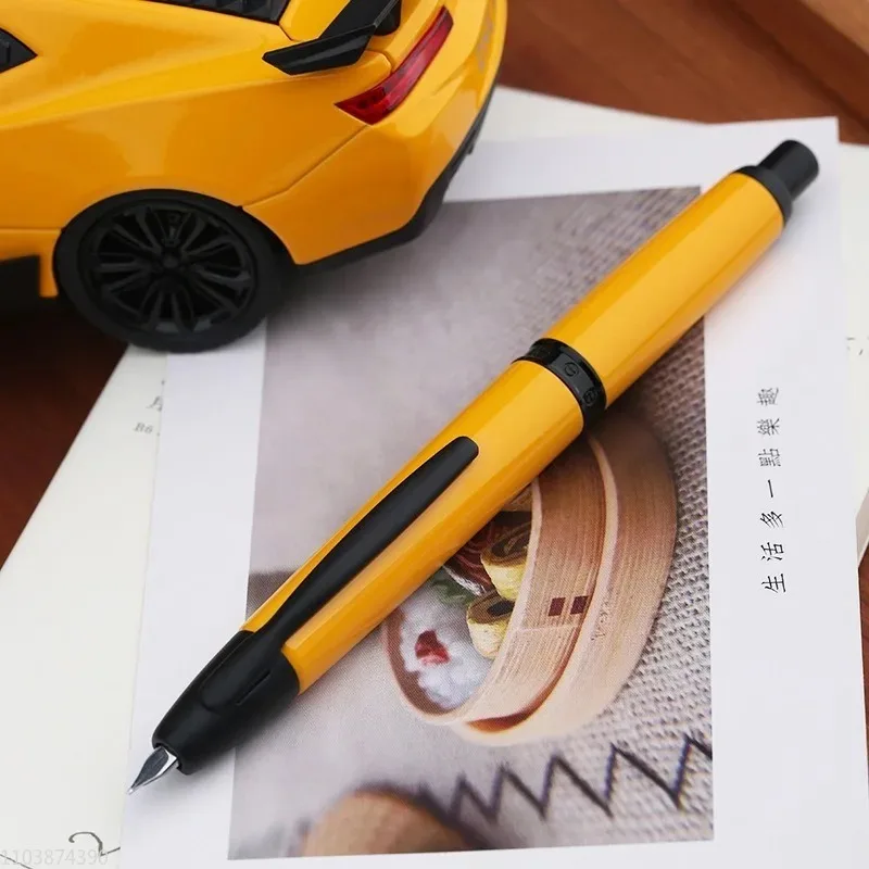 

New MAJOHN A1 Press Fountain Pen Metal Fine F 0.5mm Nib Ink Pen Business School Financial Stationery Smooth Writing Gift