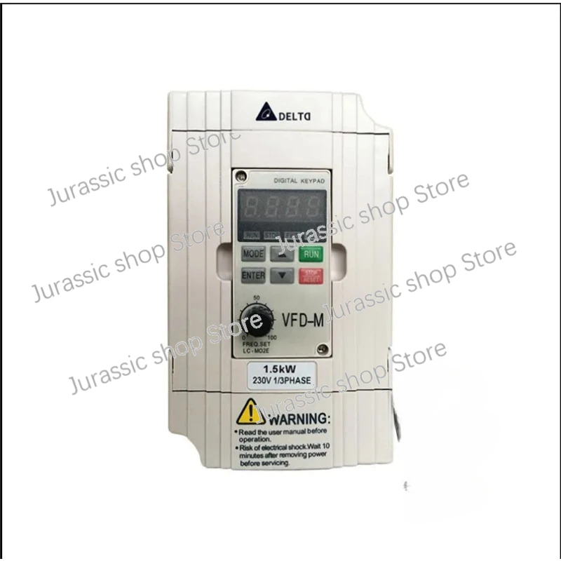 

Inverter VFD015M21A, 0.4KW /0.75KW/1.5KW, Output Frequency 0.1-400Hz Carrier Frequency Up To 15kHz