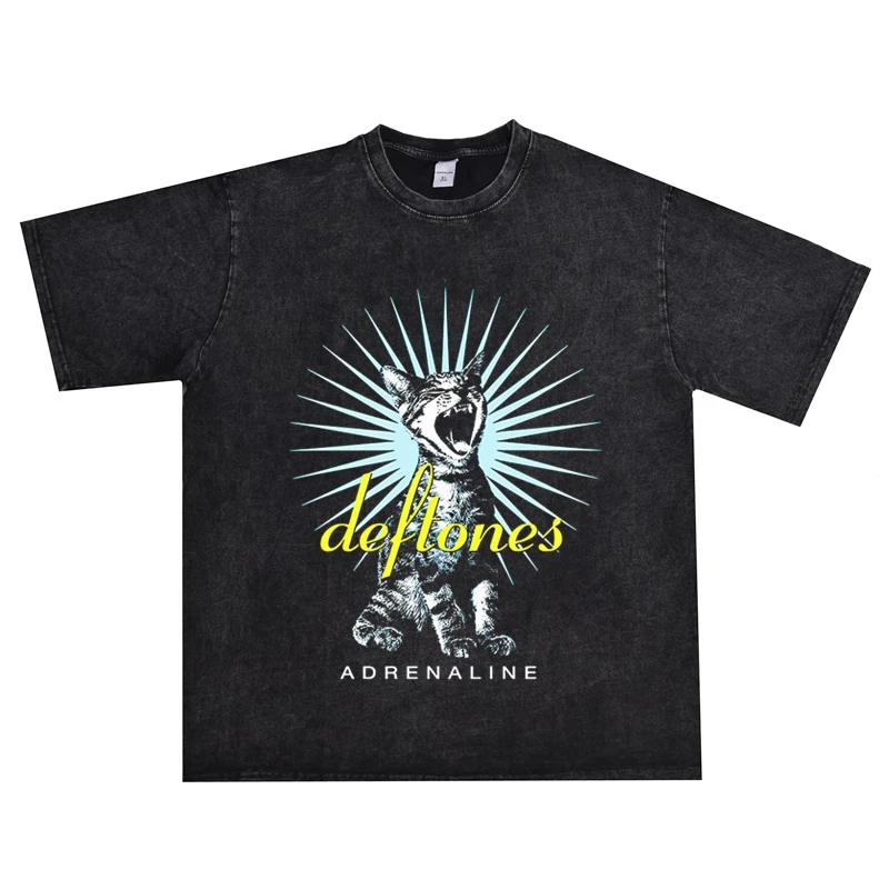 

2025 Deftones' Sub-tone Rap Metal Band's Printed Pure Cotton T-shirts for Both Men and Women in Short Sleeves Are A Big Hit