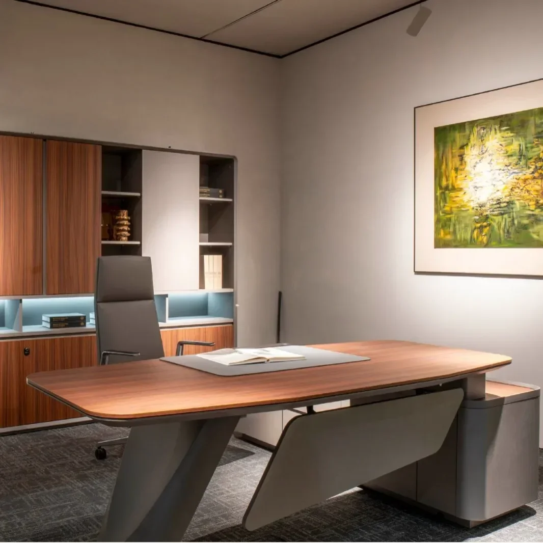 TQH7.2 light luxury simple office desk modern fashion boss table president table simple atmosphere
