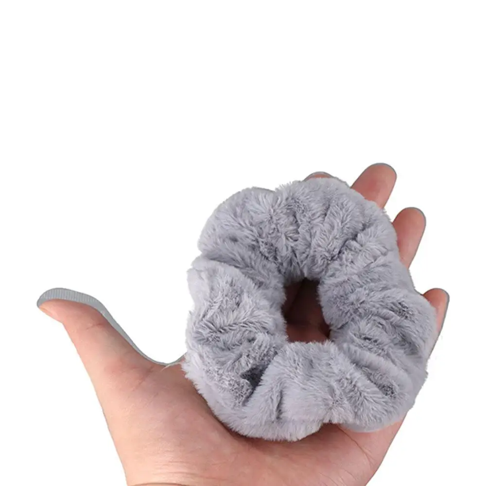 

Elastic Women Headwear Hair Ring Faux Rabbit Fur Hair Accessories Scrunchie Ponytail Holder Rubber Band Hair Rope