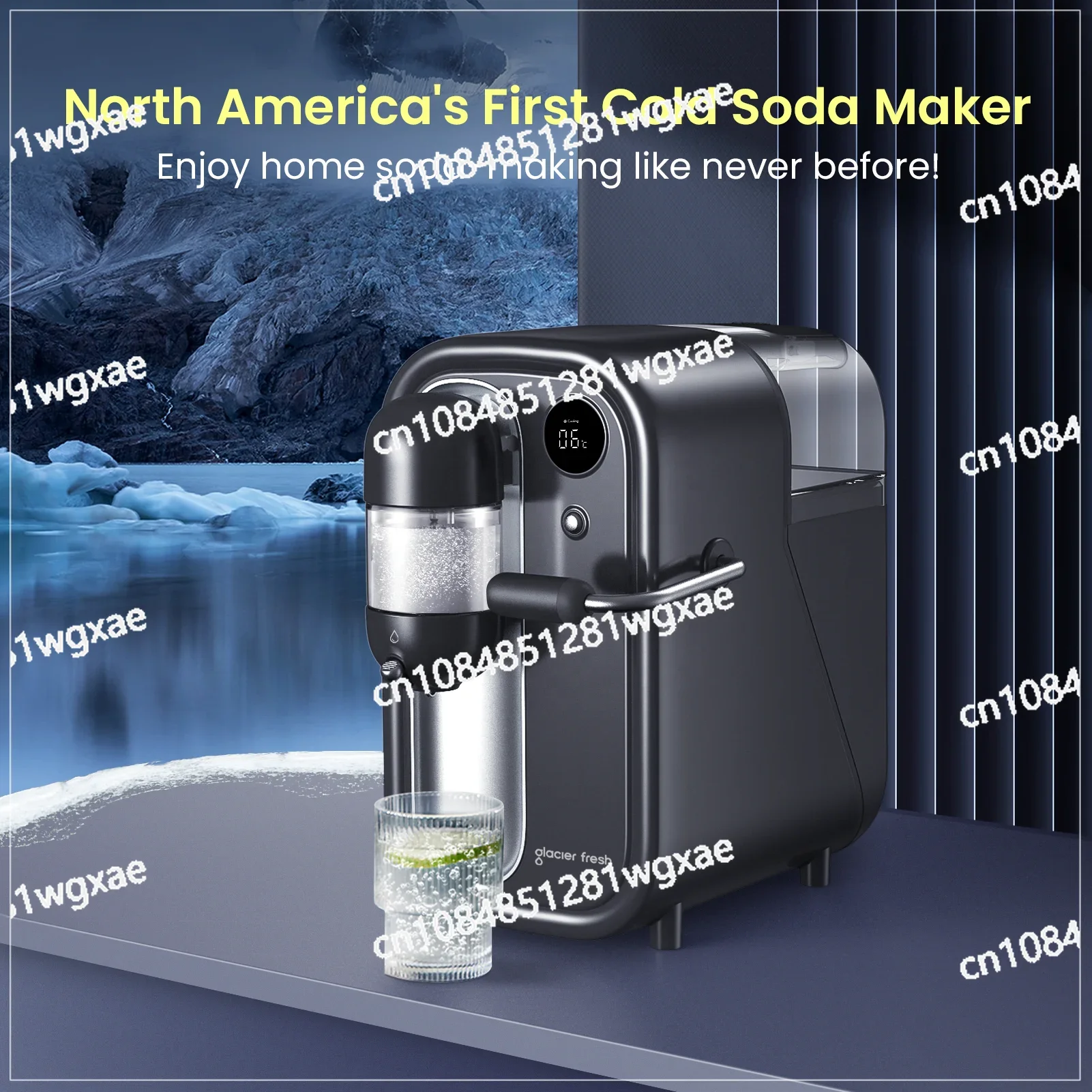 Exclusive Cooling 6 Degrees Celsius with LED Display and 1.6L Water Tank Home Use Soda and Sparkling Water Maker and Soda Maker