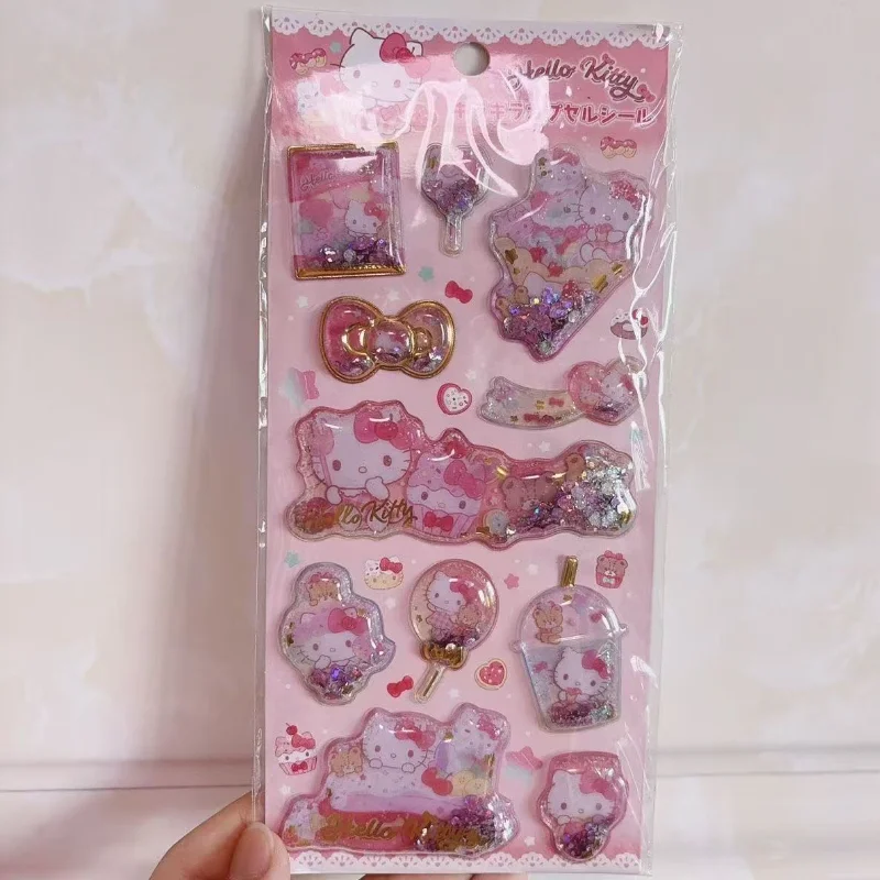 جديد Kuromi ملصق أنيمي الكرتون نجوم الأبعاد ملصق Diy بها بنفسك سطح المكتب قضية الهاتف المحمول الديكور فتاة الترتر مكافأة ملصق #2