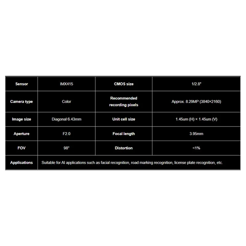 B04B-For Luckfox RK3576 IMX415 IR-CUT Camera Full Color 98Degree FOV Wide Angle 8MP 3840X2160 Pixels - Image 5