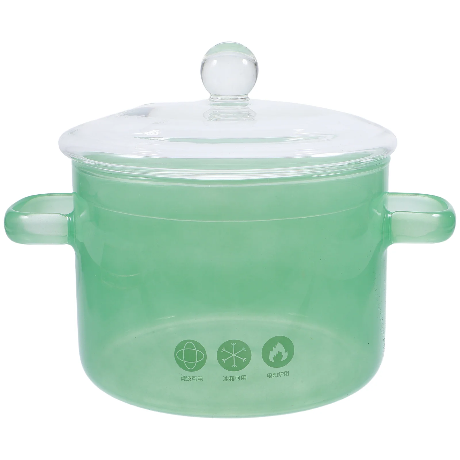 

Heat Resistant Clear Glass Ramen Noodle Pot Dual Handles 1500ml Stovetop Cooking Pot Soup Porridge Baby Food Glass Pasta Pan