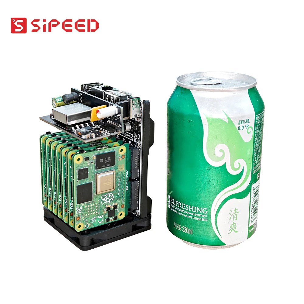 Мини-сервер Sipeed NanoCluster, 7 узлов CM4/CM5 — компактный Kubernetes K3S Edge AI Homelab для кластера Raspberry Pi