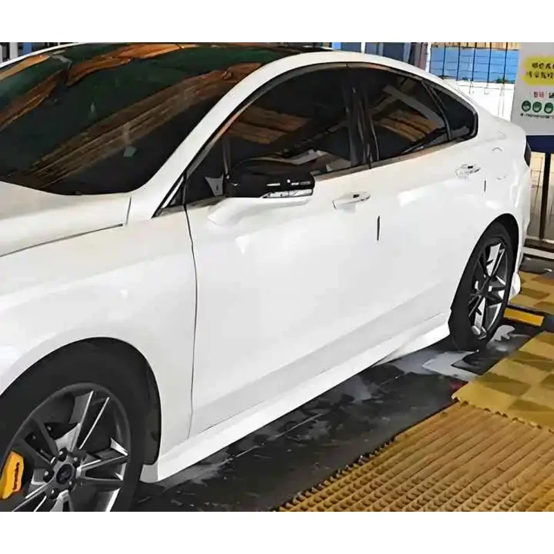 أنظمة السيارات Pp طقم الجسم الواسع الجبهة شفة ممتصة للصدمات الخلفية الجانب تنورة ل مونديو 2013 2014 2015 2016 #4