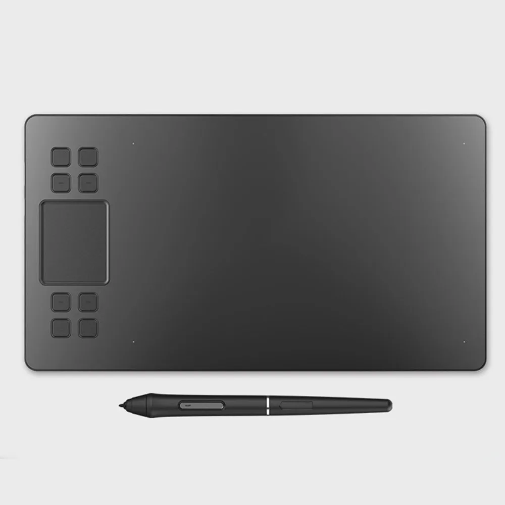 106 Inch Drawing Tablet Battery Free Pen 16384 Levels 290RPS 8 Hotkeys USB-C Pad For Win Mac Android Chromebook Online Teaching