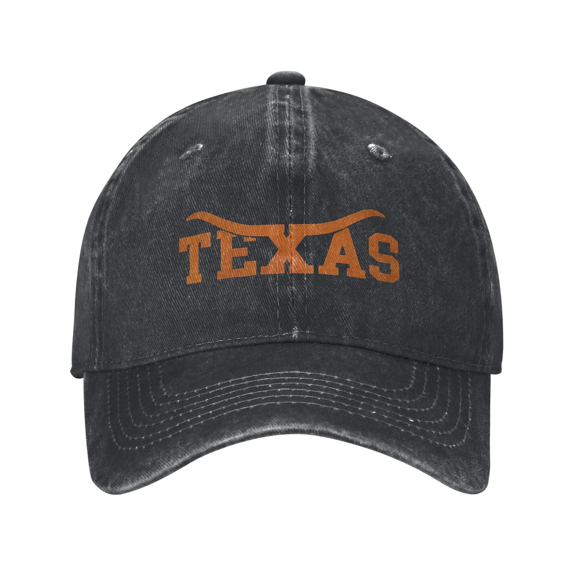 

Бейсбольная кепка Лунхорн штата Техаса, винтажная джинсовая кепка Snapback, стиль унисекс, для активного отдыха, подарочные шапки, кепка