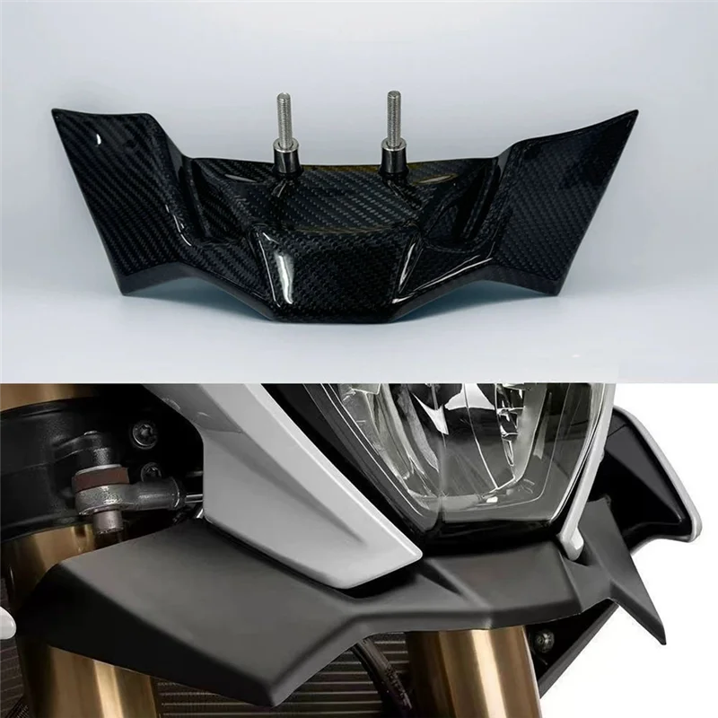 Carbon Fiber Front Lip Spoiler Wing Fairing Downforce Aerodynamic Design For BMW S1000R M1000R 2021-2024 Motorcycles - Image 6