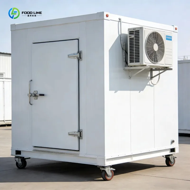 

Мобильная холодильная камера на заказ с сэндвич-панелями из ПУ 100 мм, 120 мм, 150 мм