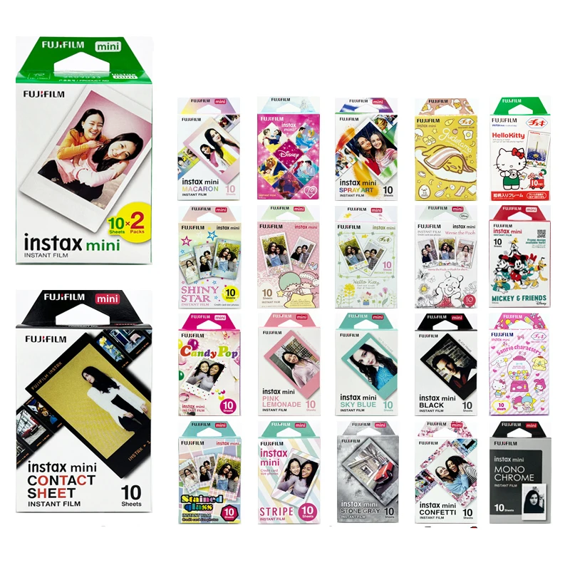 Origin Fujifilm Instax Mini Film 10-100 Sheets Photo Paper for Fuji Instant Film Cameras Instax Mini11 8 9 90 Link Liplay EVO