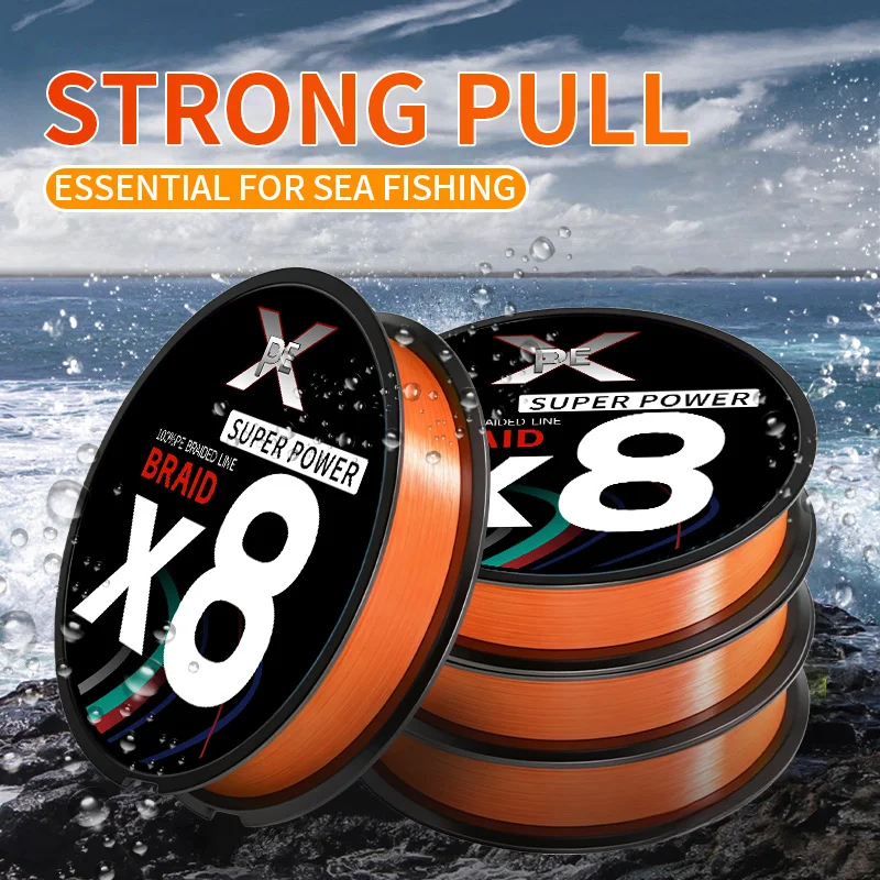 

High-quality X8 PE wear-resistant fishing line, suitable for saltwater and freshwater fishing. Ideal for both beginners and pros