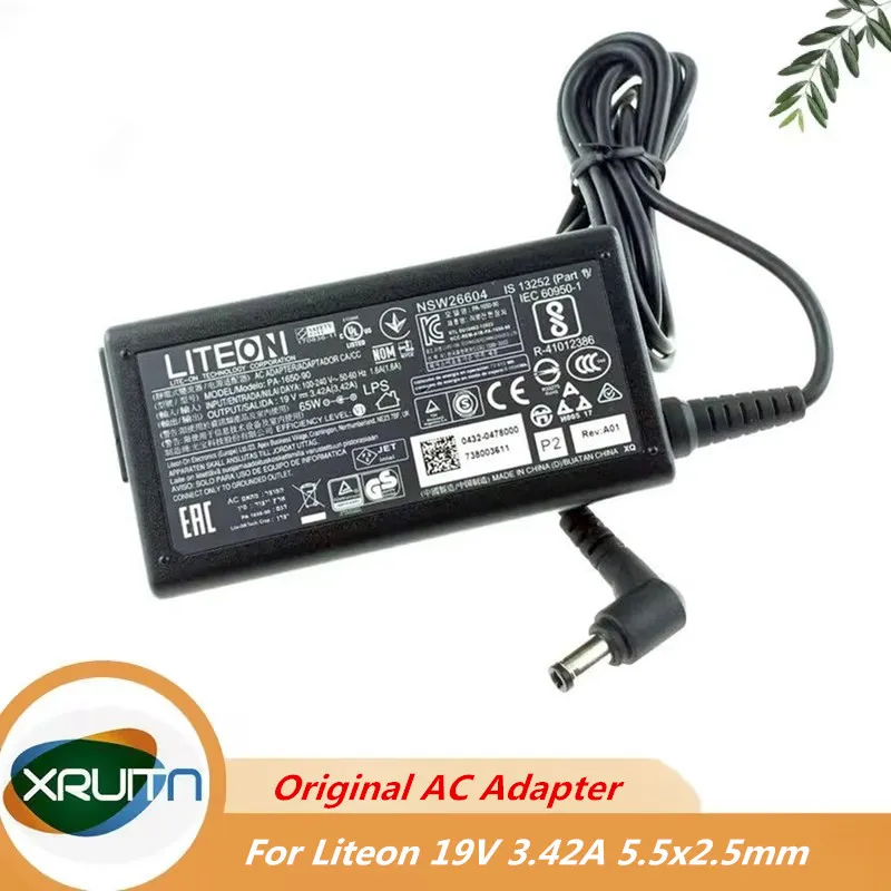 오리지널 OEM LITEON 19V 3.42A 65W PA-1650-90 AC 어댑터 인텔 NUC NUC5i7RYH 미니 PC i7-5557U 오리지널 5.5mm*2.5mm 충전기
