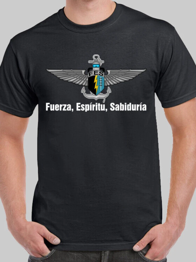 Fuerzas Especiales FES Special Operations Forces Mexican navies T-shirt Short Sleeve Casual Cotton O-Neck Shirts