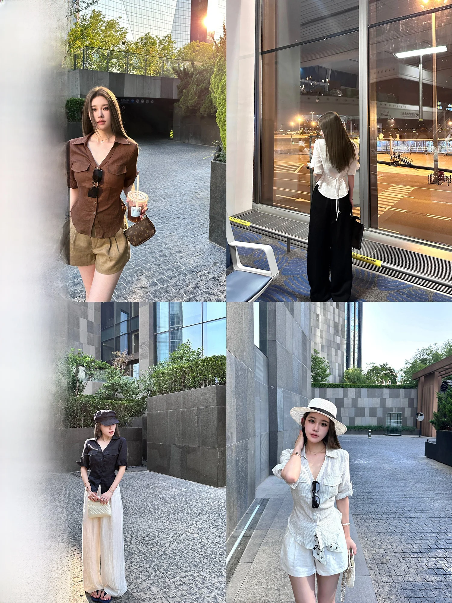 

Seoul New 8800 s Linen High nce Sensation mid Sve irt Tailored Slim Fit Casual Sle Women's irt