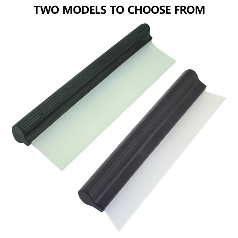 Car Soft Silicone Scraper Nonscratch Window Water Wiper Hand Squeegee Wrap Tool Drying Clean Scraping Film Wiper