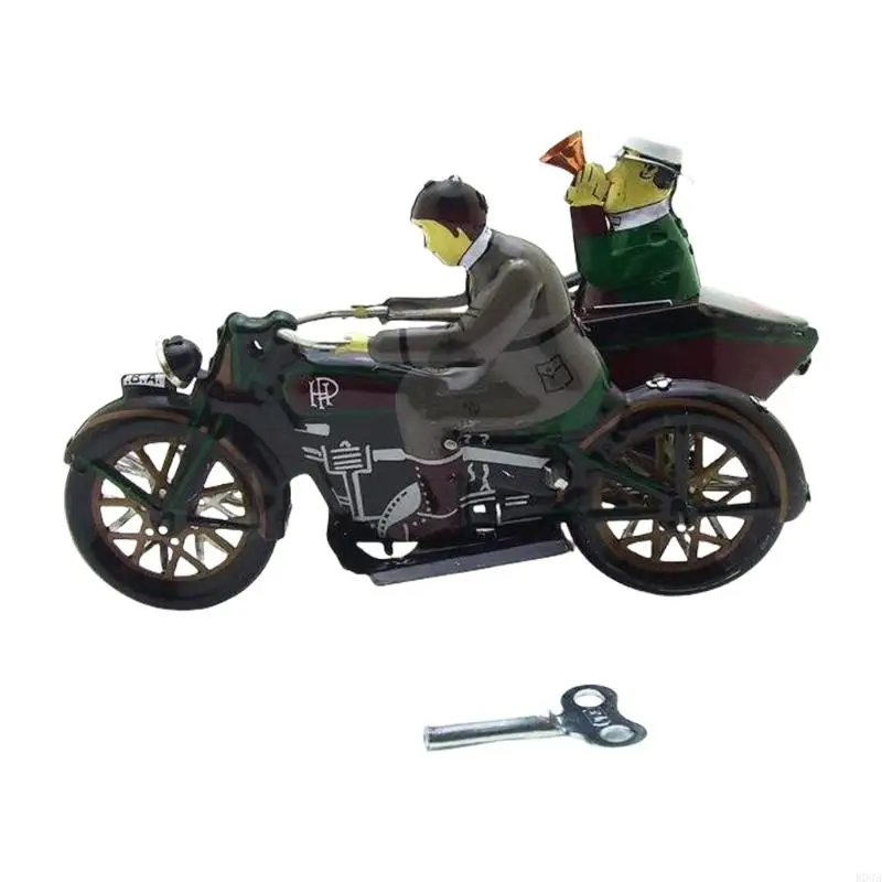 

Men on Tin Tricycle Classical Wind Up Toy Vintage Nostalgic Post-80s Charm for Collectors