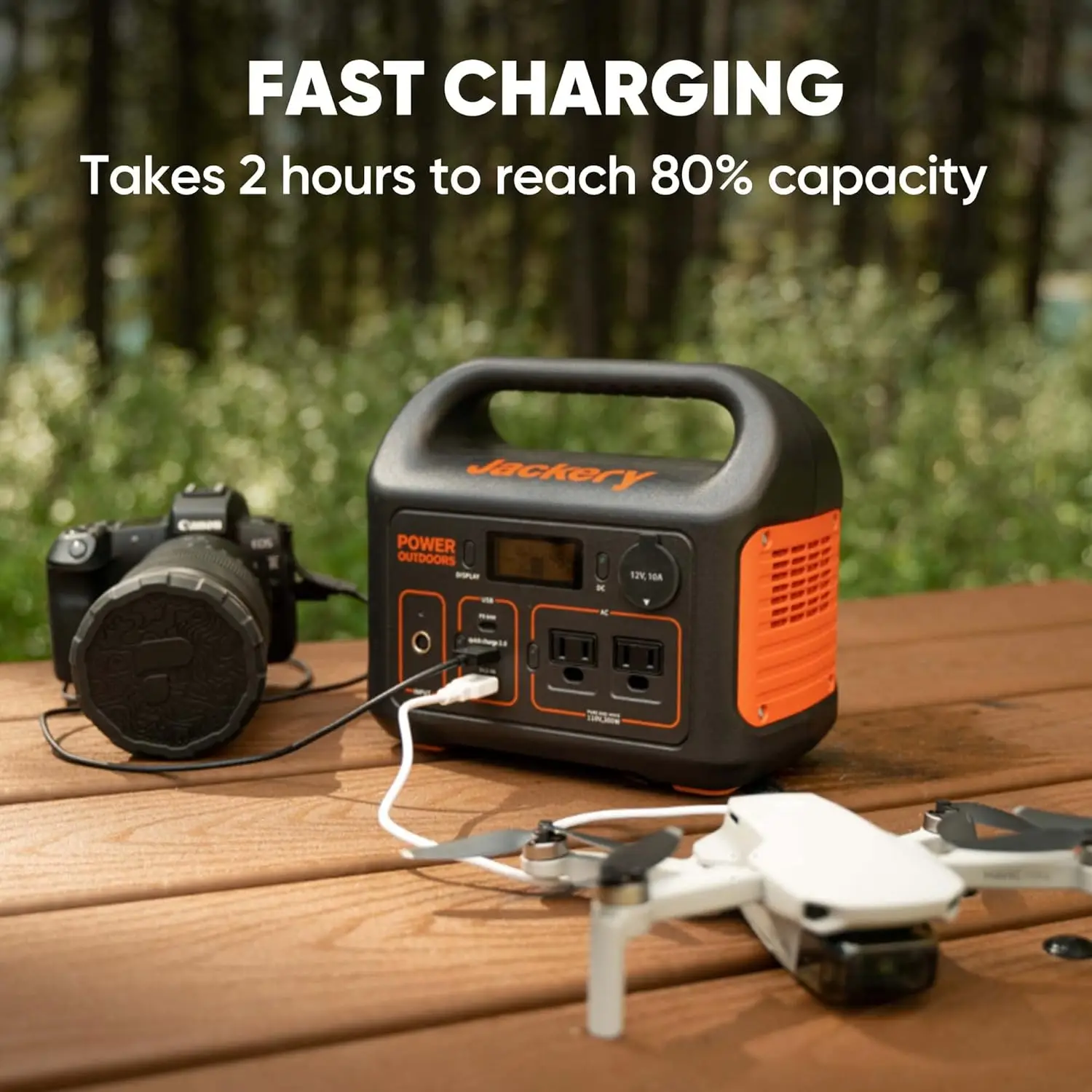 Jackery Portable Power Station Explorer 300 293Wh Backup Lithium Battery Solar Generator Outdoor Camping Travel Hunting Blackout