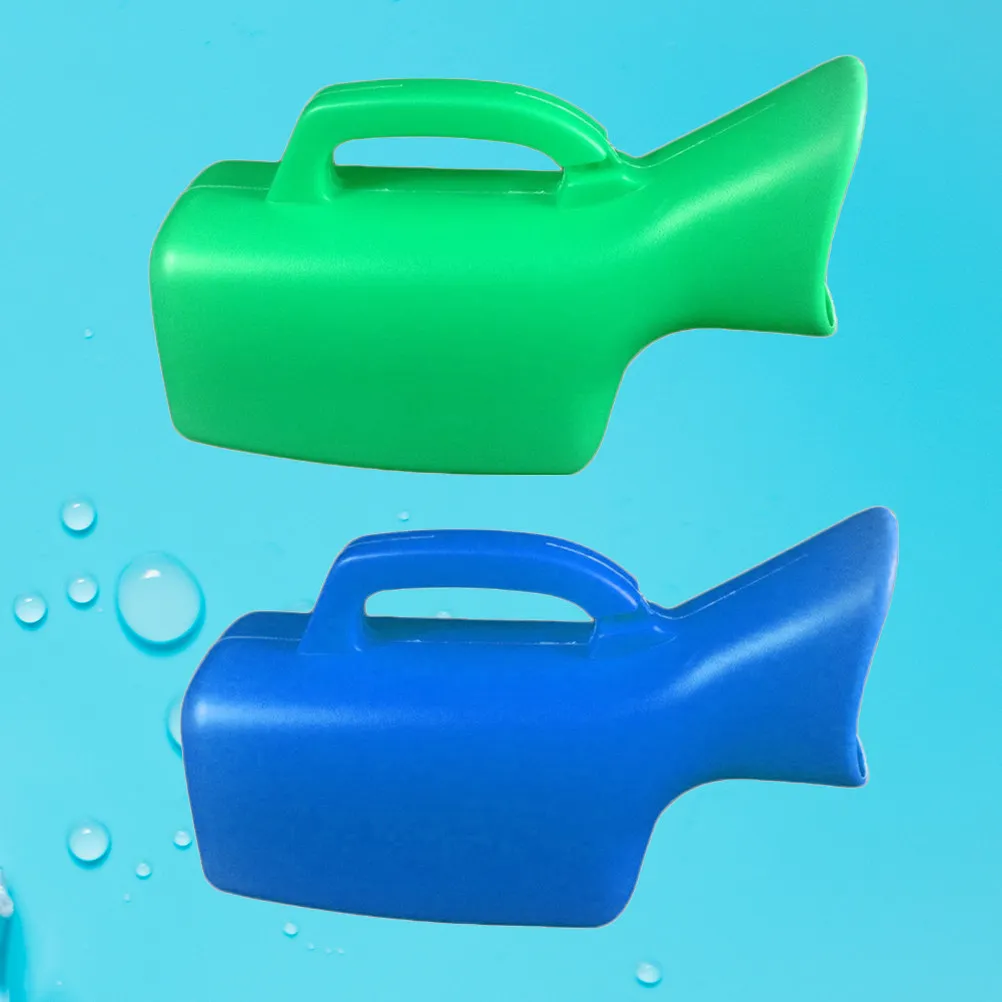 

2Pcs 1000Ml Thickened Plastic Women Urinal Bottle Leakproof Spillproof Portable Emergency Urinal for Bedridden Elderly Patients