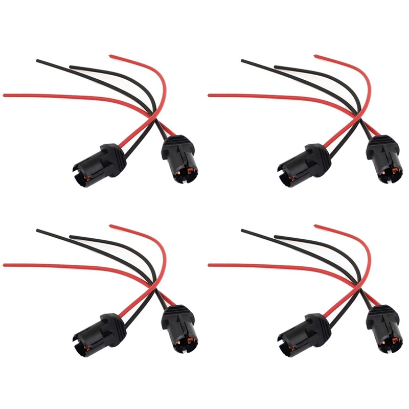 

8 Pieces T10 W5W 168 194 Car Lamp Bulb Socket Socket For Glass Socket Parking Light Socket Connector Black