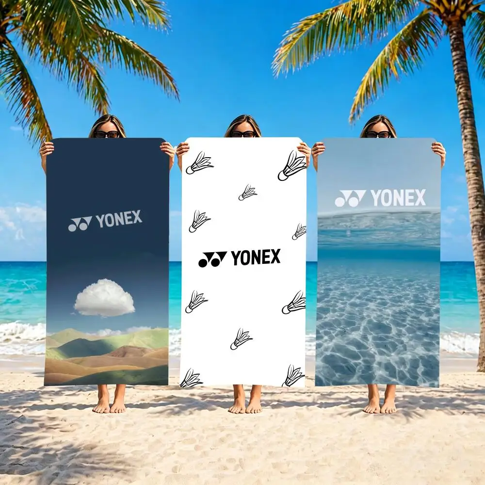 Y-YONEX Towel Microfiber beach towel, quick-dry, sand-free, ultra-fine fiber, super soft.